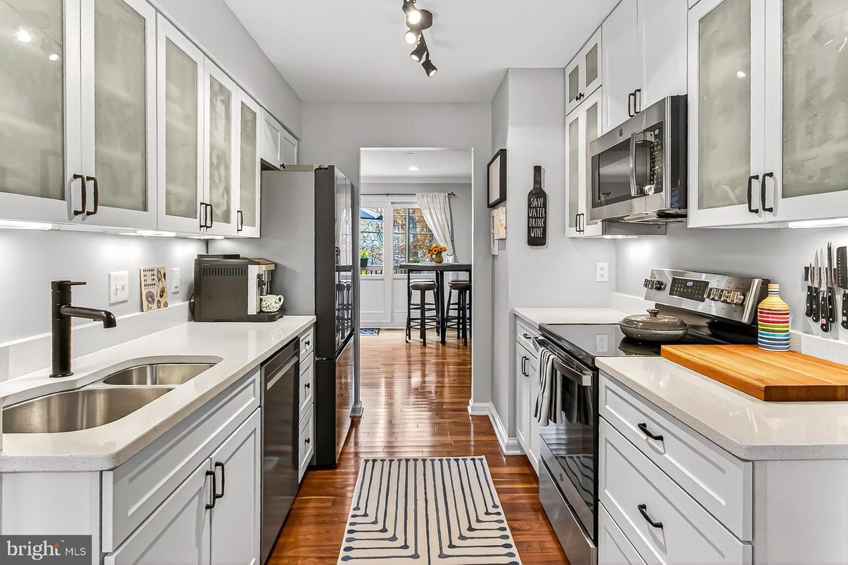 Interior, Kitchen, Wood Texture Flooring