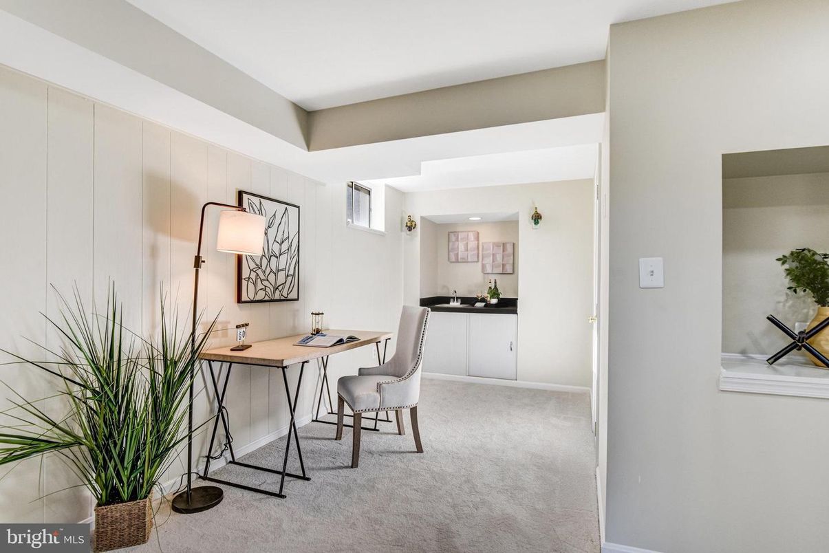 Home Office, Interior, Recessed Lighting