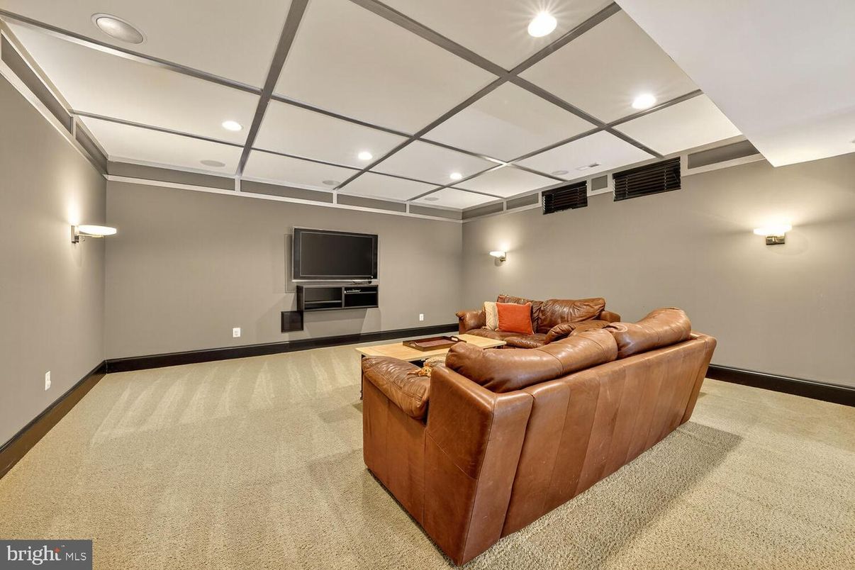 Interior, Living room, Recessed Lighting