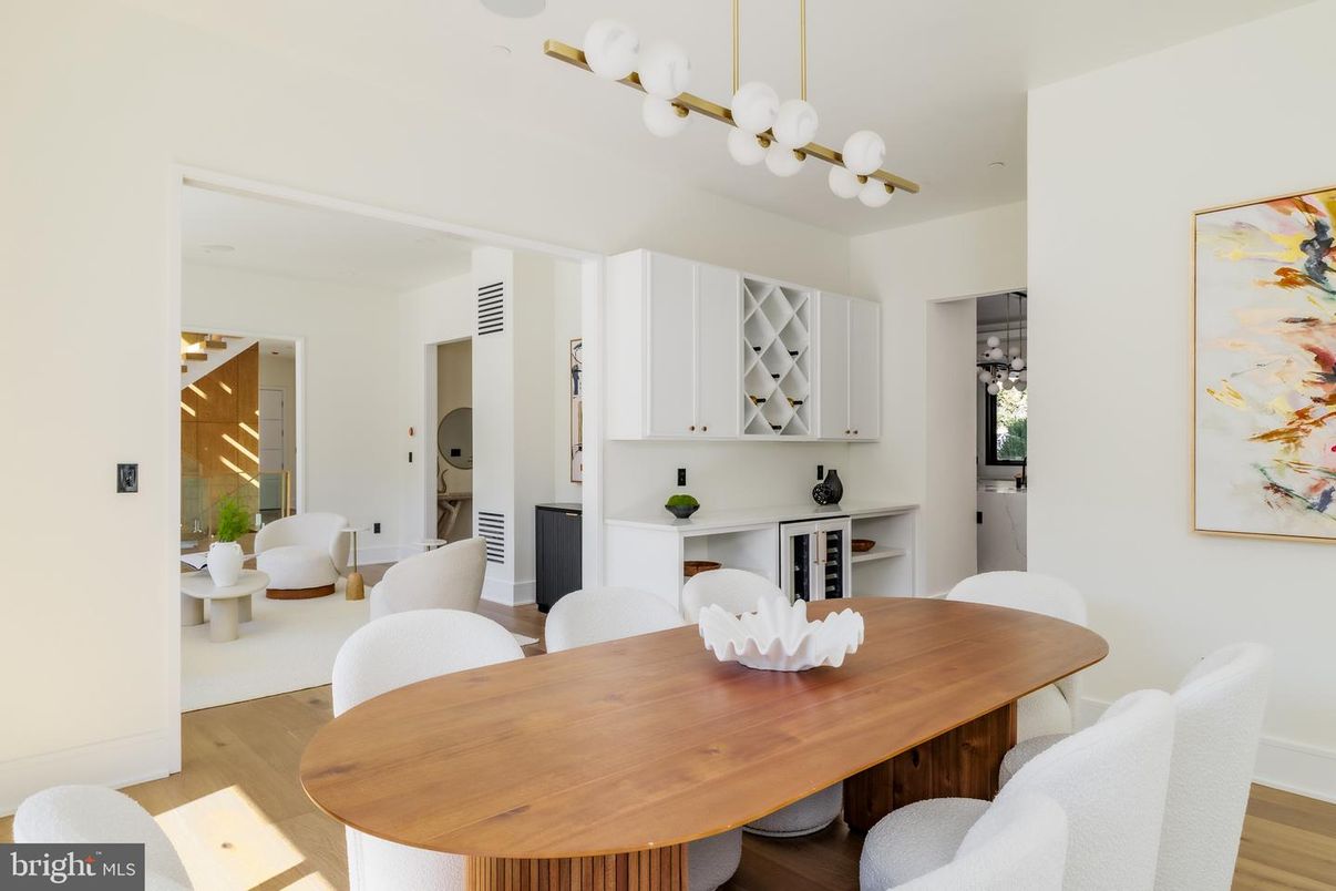 Dining room, Interior, Wood Texture Flooring