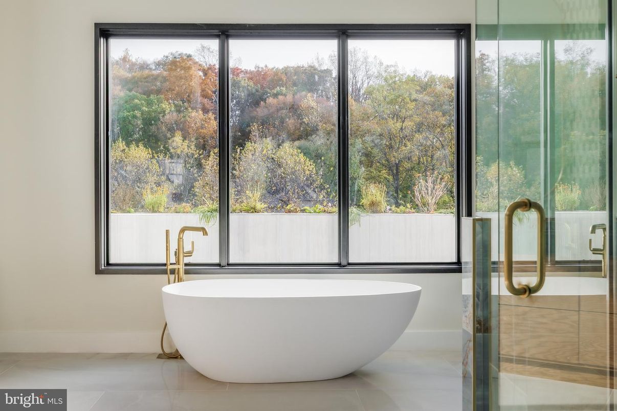 Bathroom, Free Standing Baths, Glass Shower, Interior