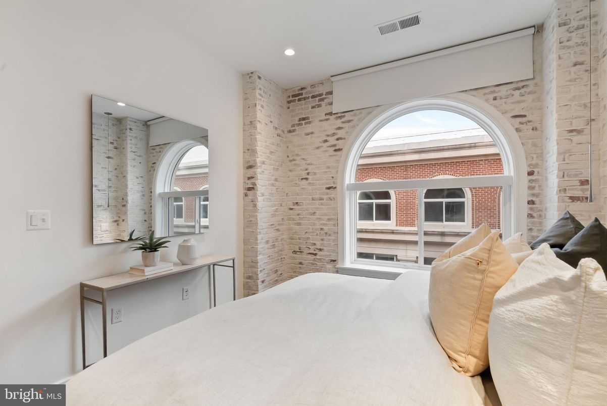 Bedroom, Interior, Recessed Lighting, Stone Walls