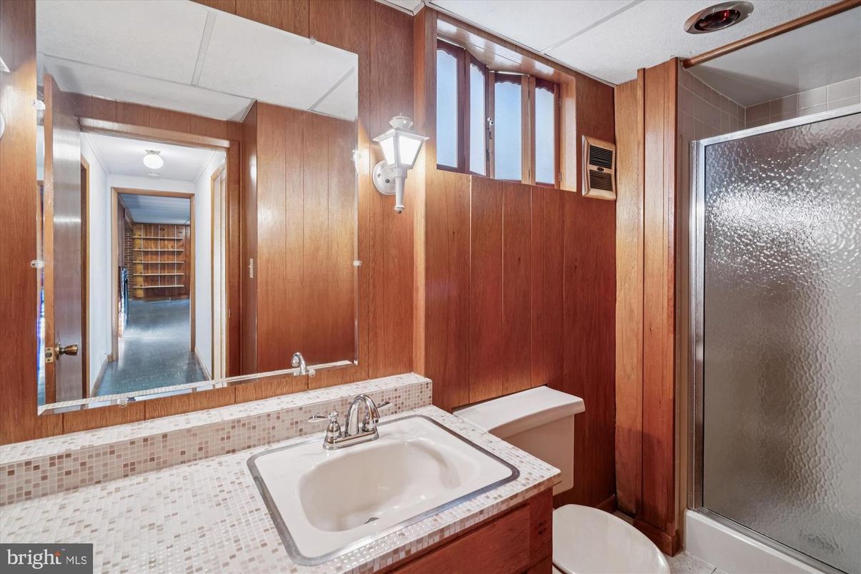 Bathroom, Interior, Wooden Walls