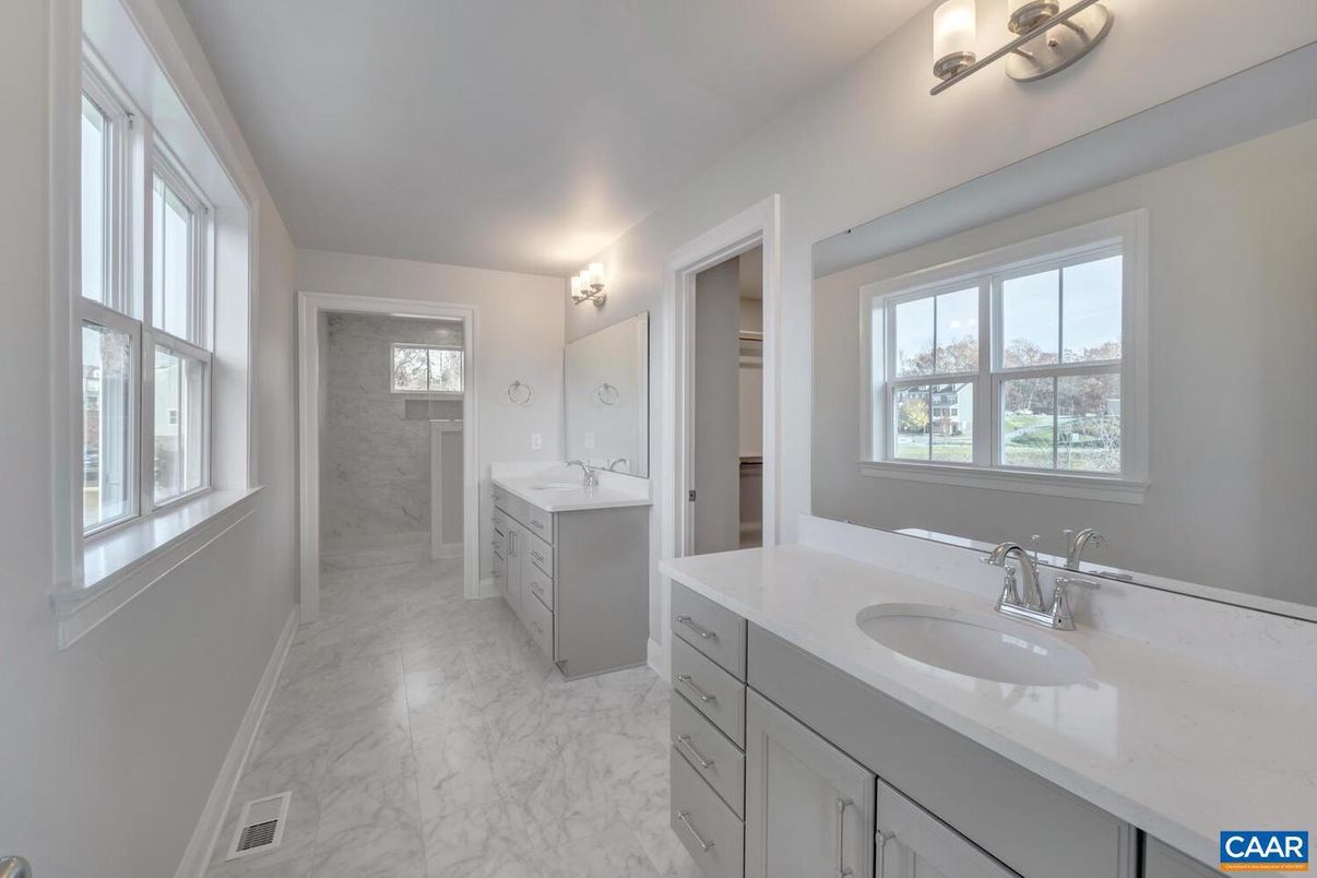 Bathroom, Dual Sink Vanities, Interior, Marble