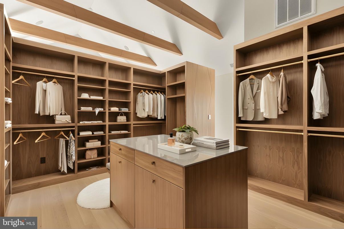 Interior, Walk-in Closets, Wooden Beams, Wood Texture Flooring
