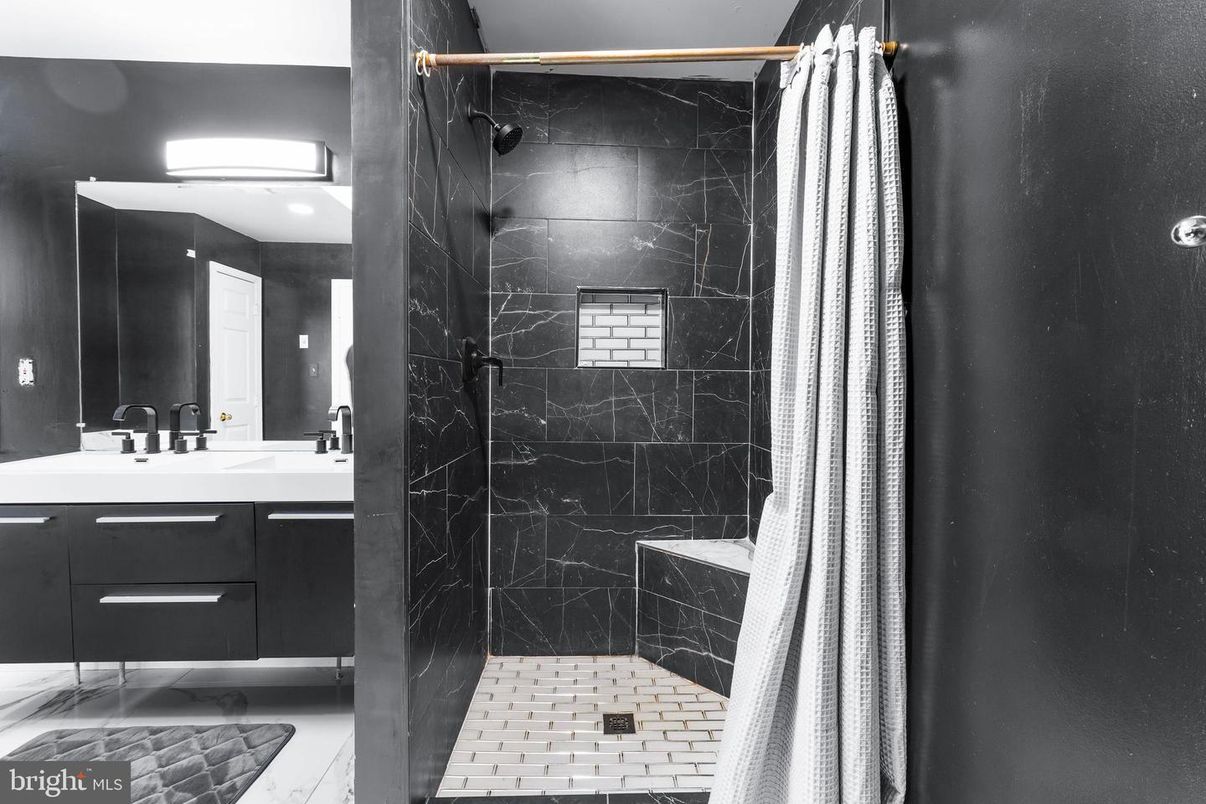 Bathroom, Interior, Marble Walls