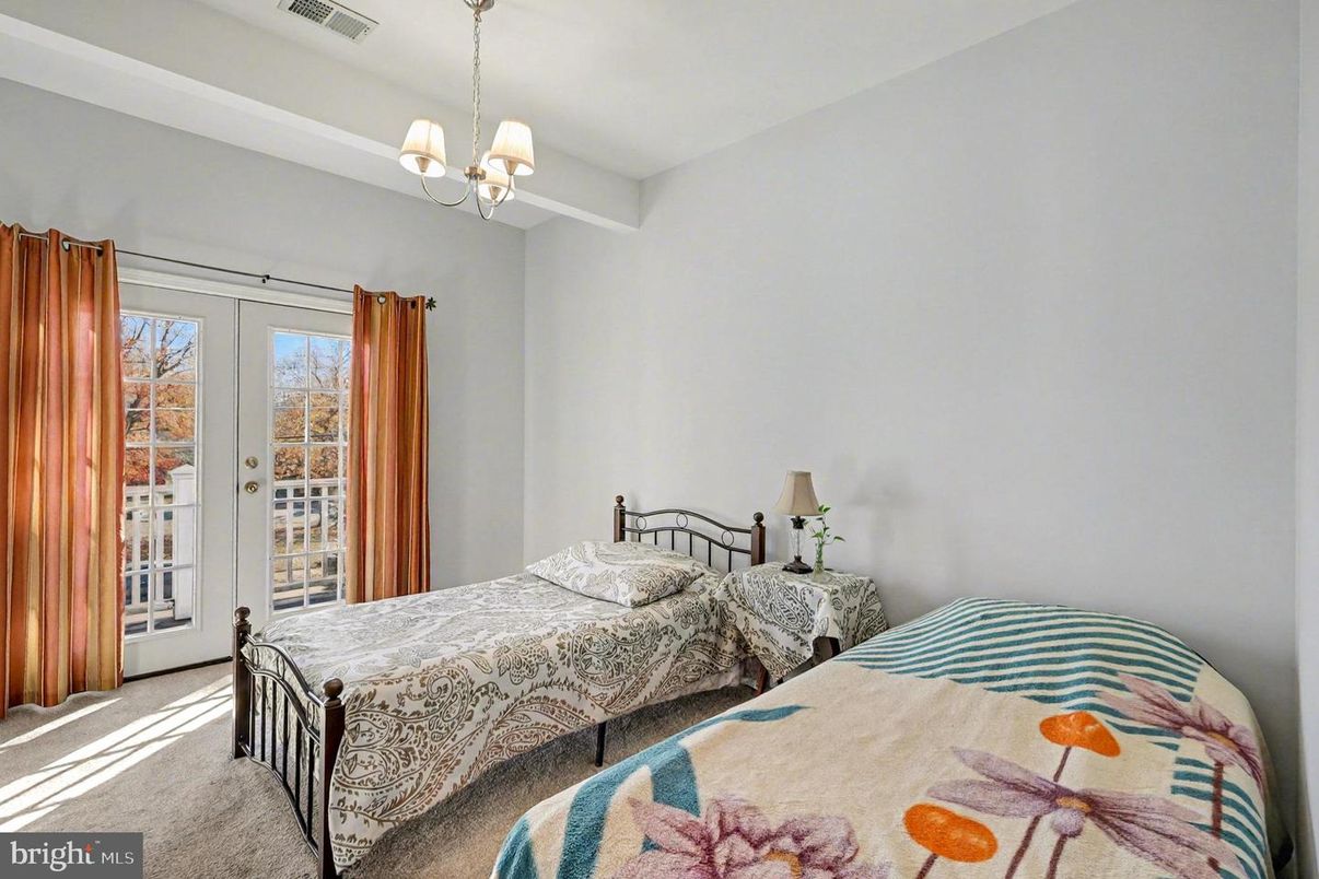 Bedroom, Chandelier, Interior