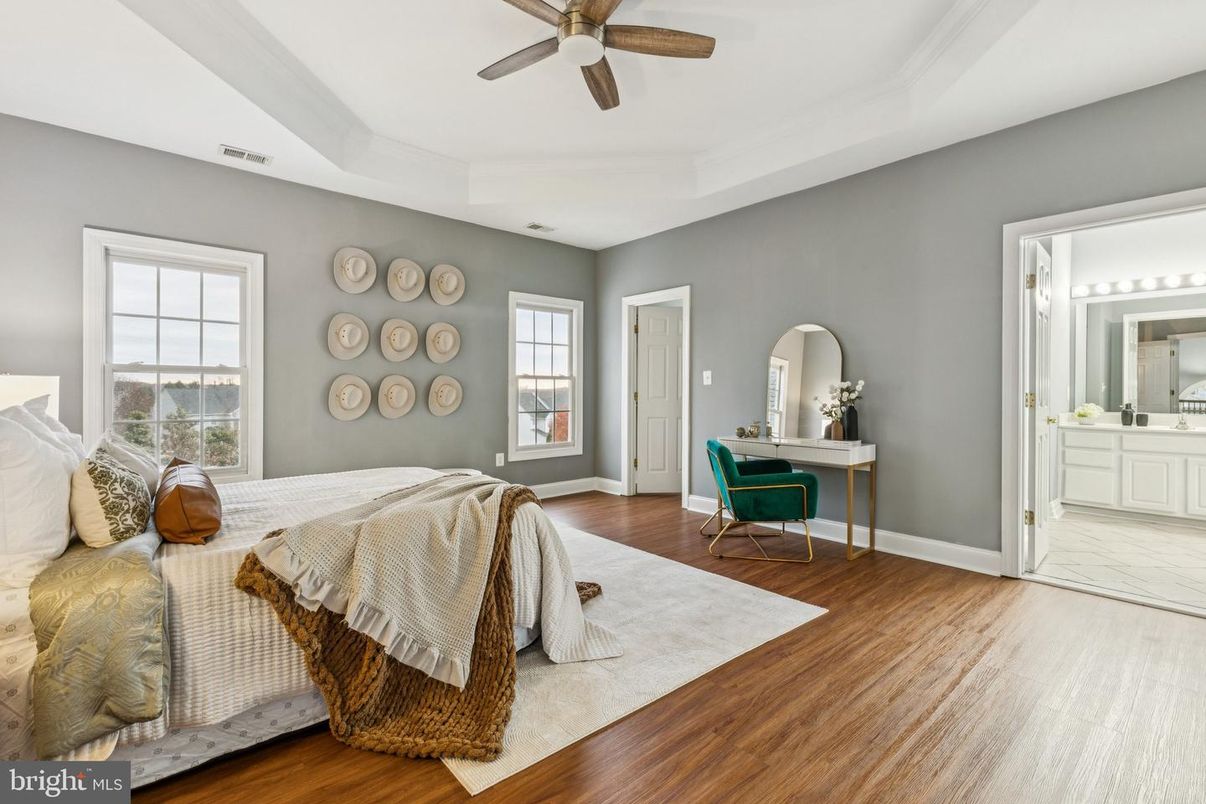 Bedroom, Interior, Marble, Wood Texture Flooring