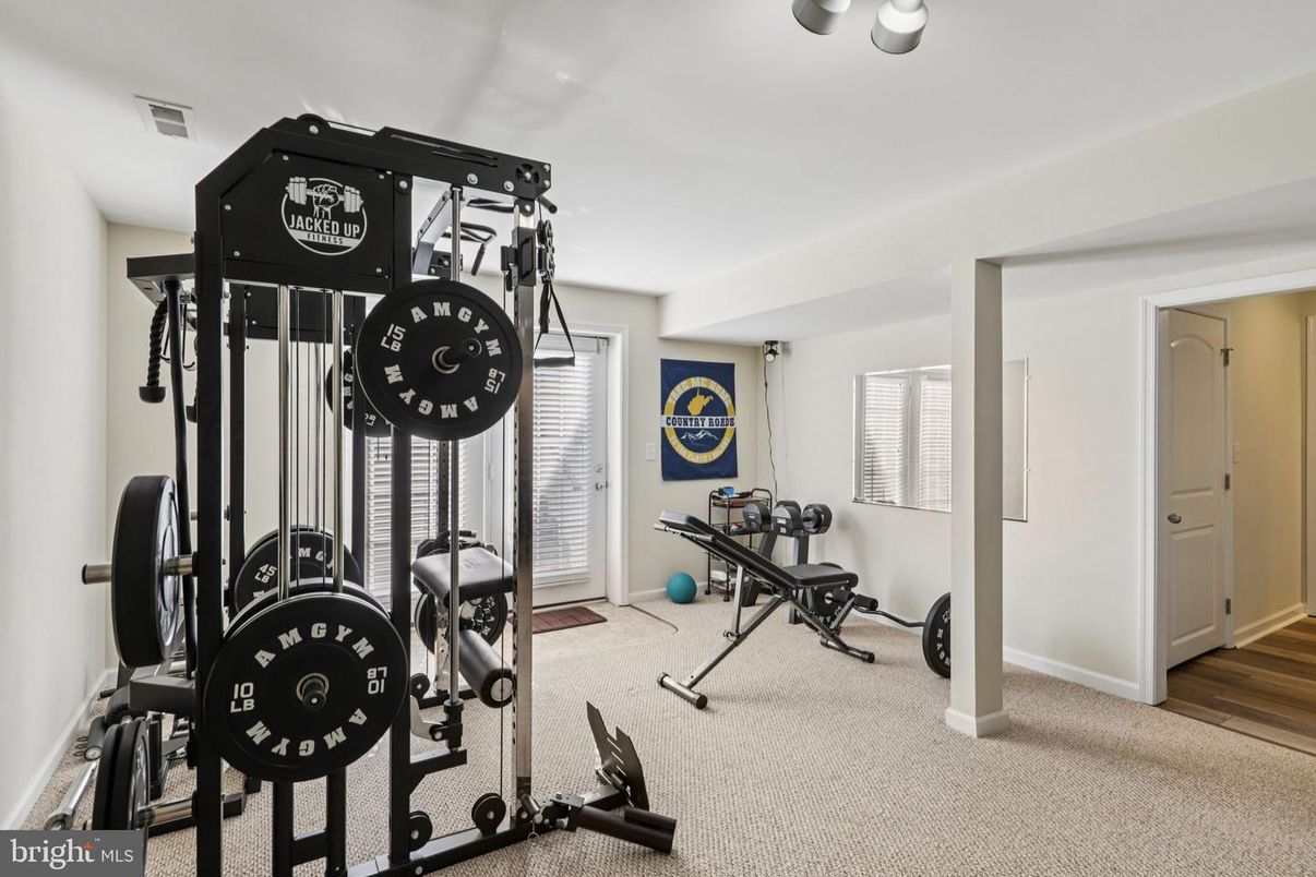 Fitness Equipment, Interior, Wood Texture Flooring