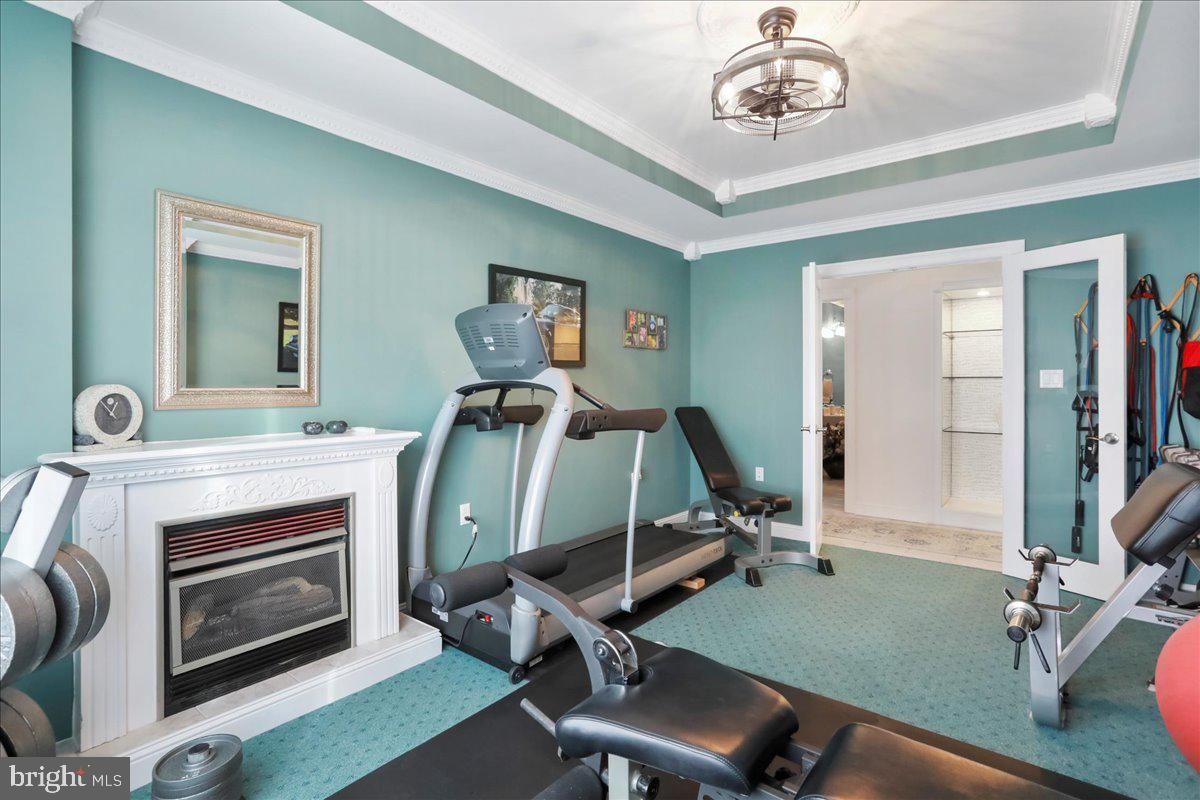 Fireplace, Fitness Equipment, Interior