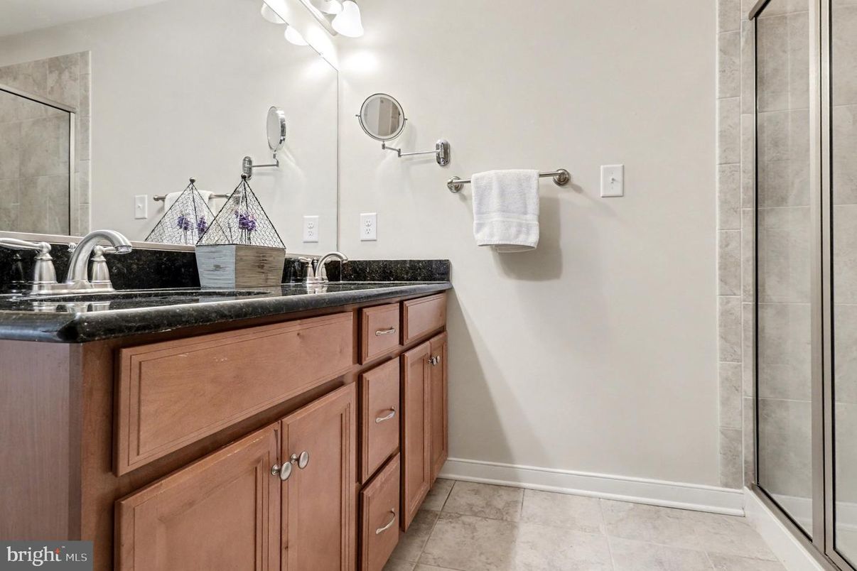 Bathroom, Dual Sink Vanities, Glass Shower, Interior