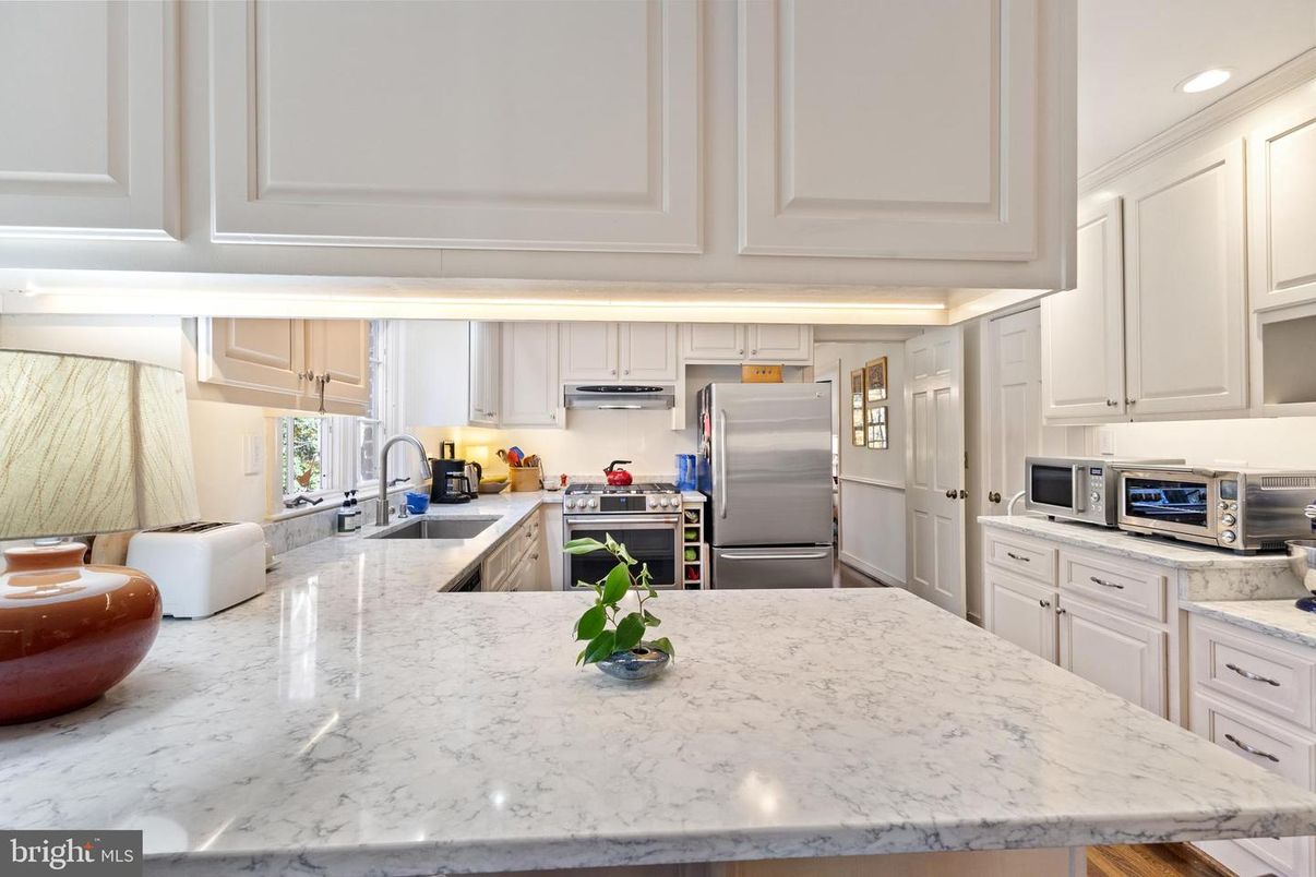 Interior, Kitchen, Recessed Lighting, Stainless Steel Appliances