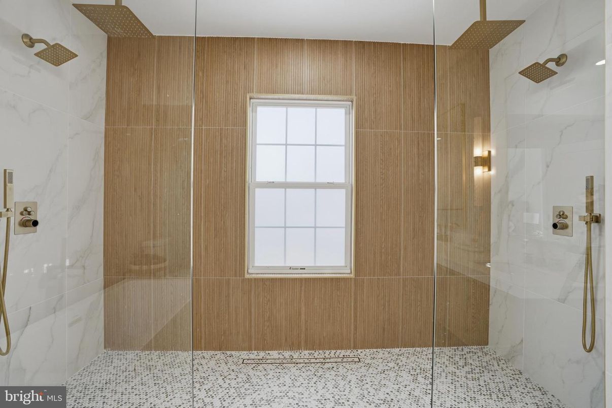 Bathroom, Glass Shower, Interior, Marble Walls