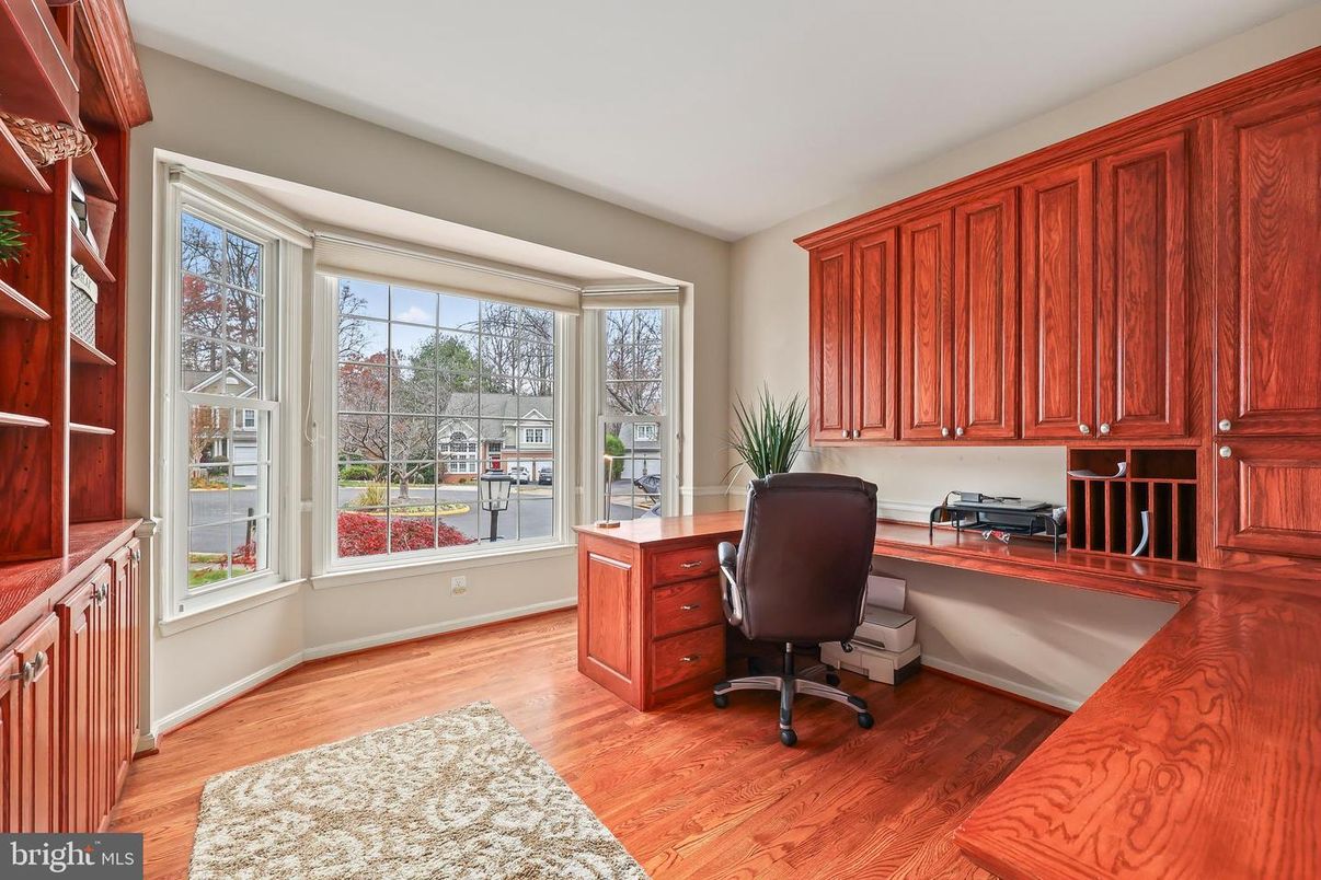 Home Office, Interior, Wood Texture Flooring