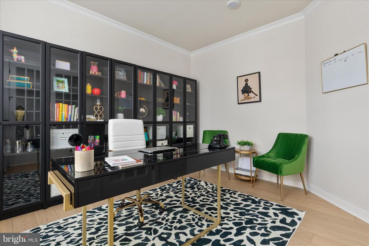 Home Office, Interior, Wood Texture Flooring