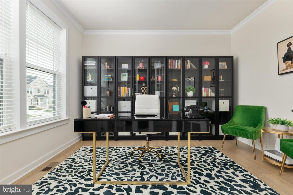 Home Office, Interior, Wood Texture Flooring