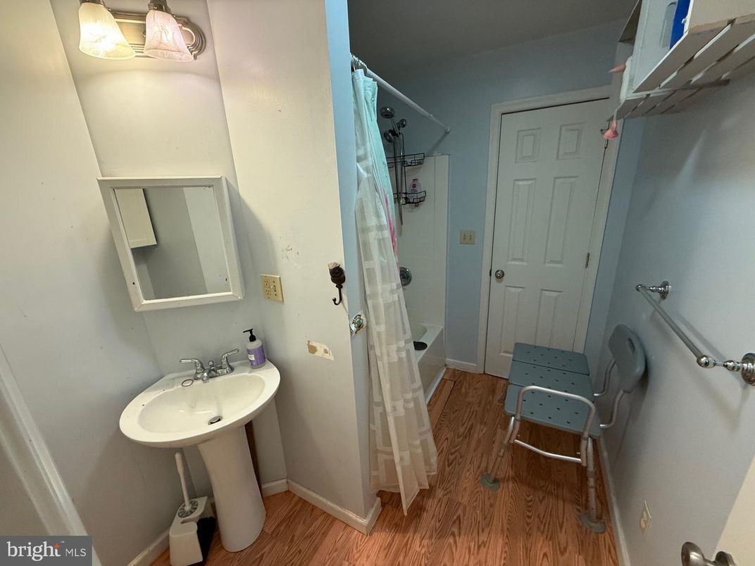 Bathroom, Interior, Wood Texture Flooring