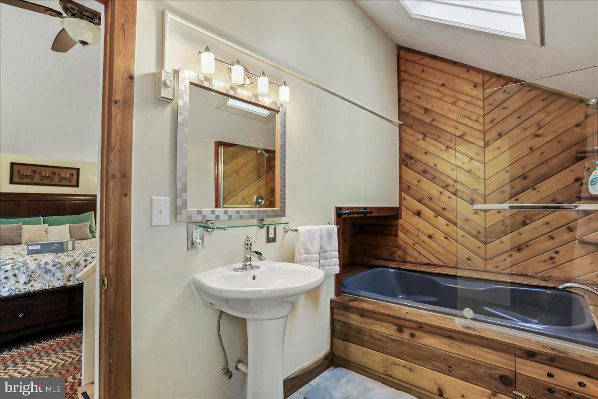 Bathroom, Interior, Wooden Walls