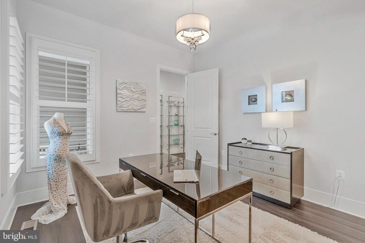 Home Office, Interior, Wood Texture Flooring