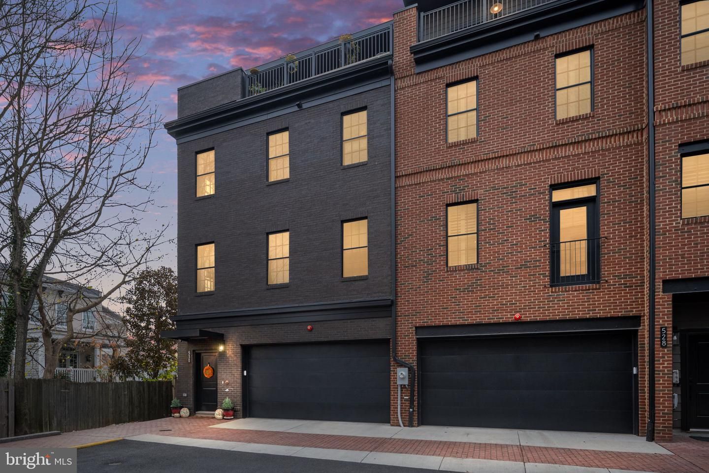 Attached, Exterior, Facade, Brick Facade, Rowhouse