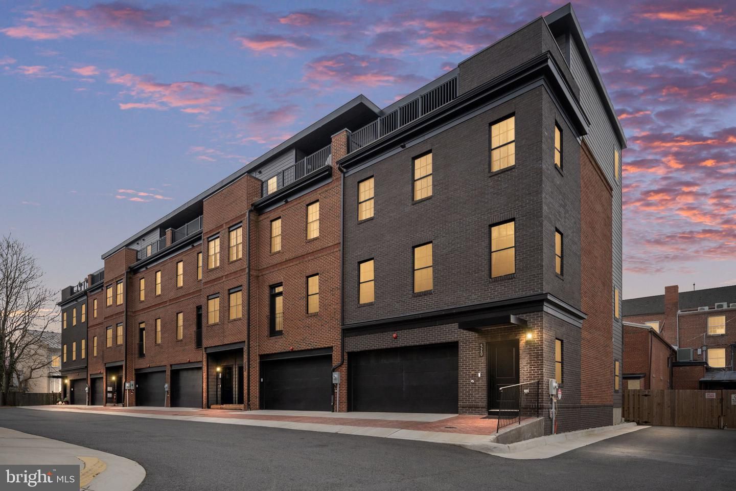 Attached, Exterior, Facade, Brick Facade, Rowhouse