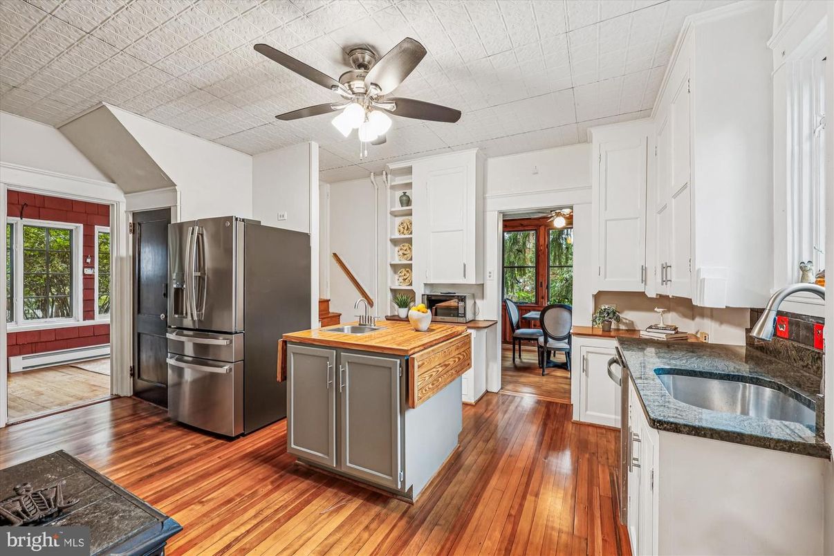 Interior, Kitchen, Wood Texture Flooring