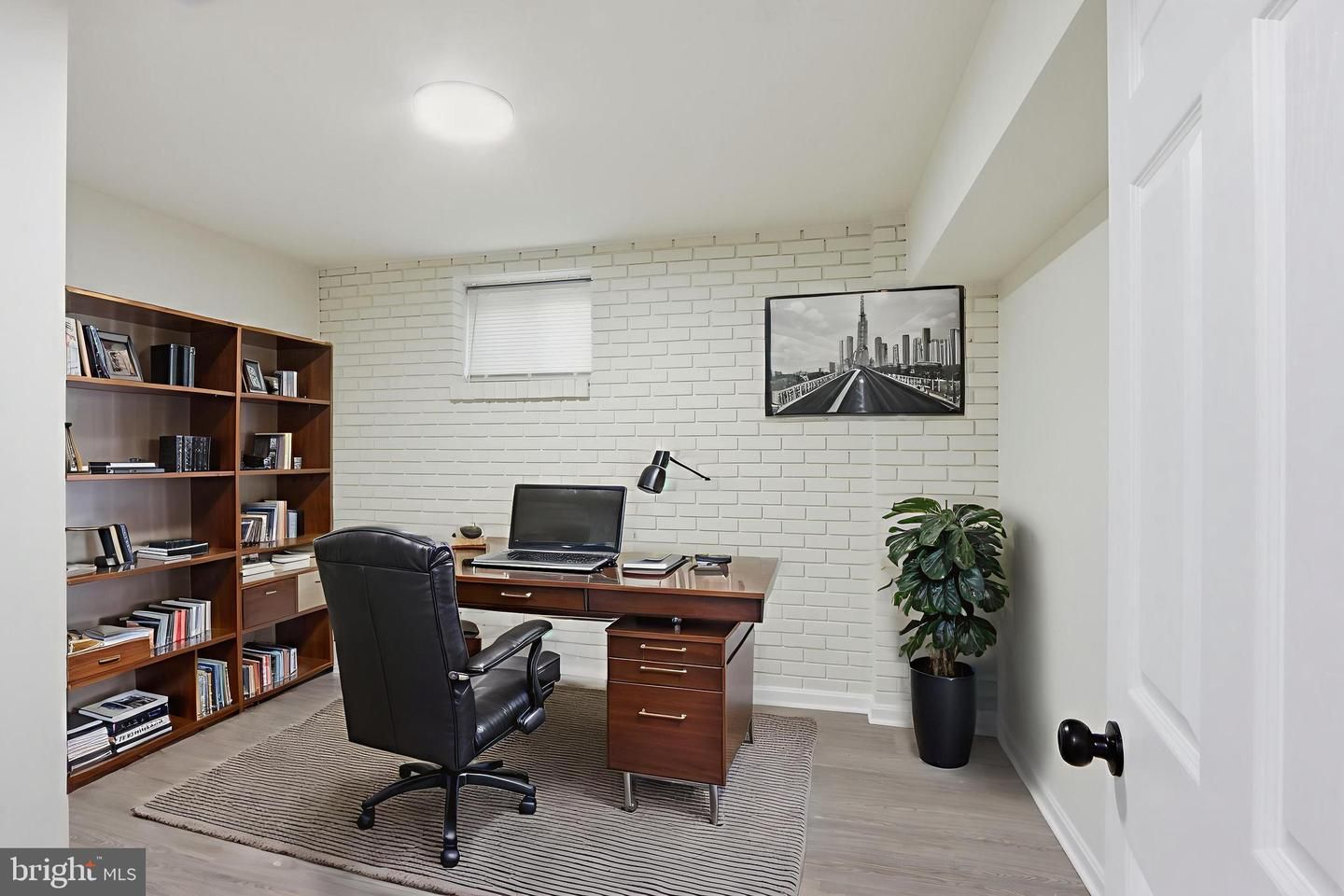 Home Office, Interior, Wood Texture Flooring