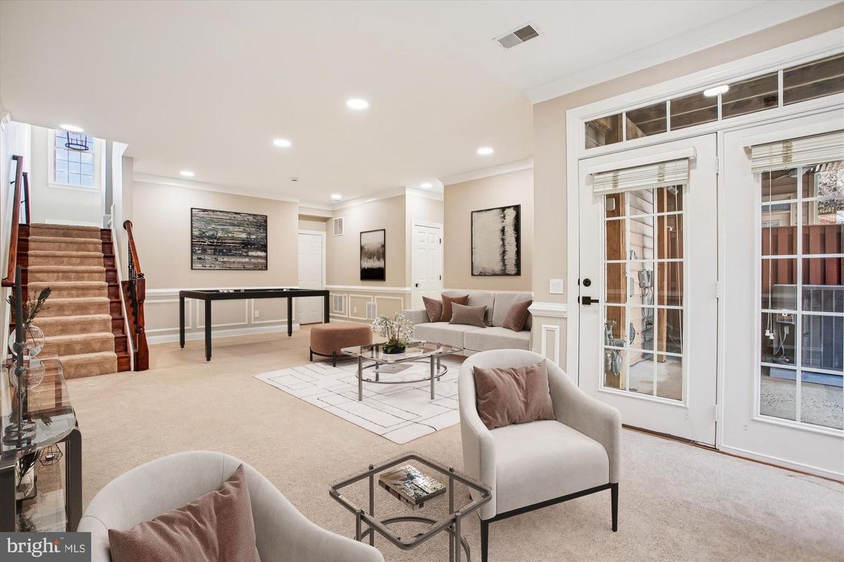 Interior, Living room, Recessed Lighting