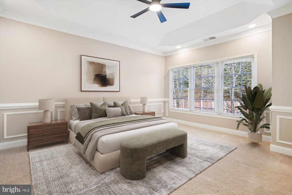 Bedroom, Interior, Recessed Lighting