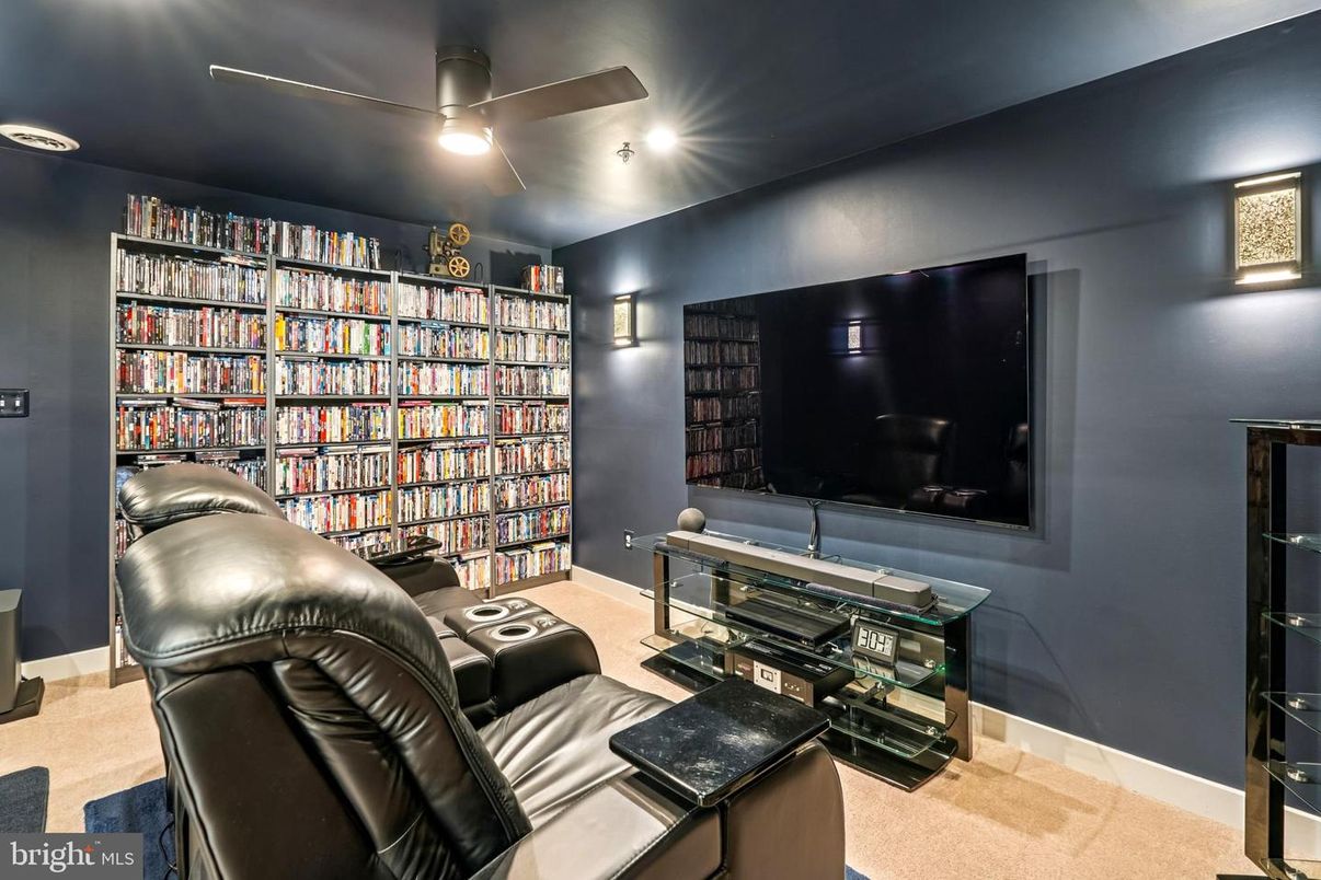Home Theatre Room, Interior, Recessed Lighting