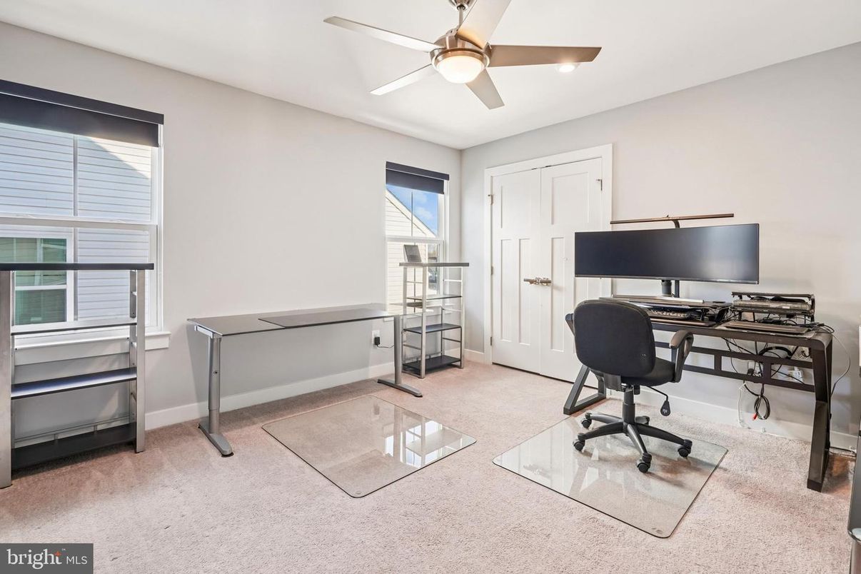 Home Office, Interior, Recessed Lighting