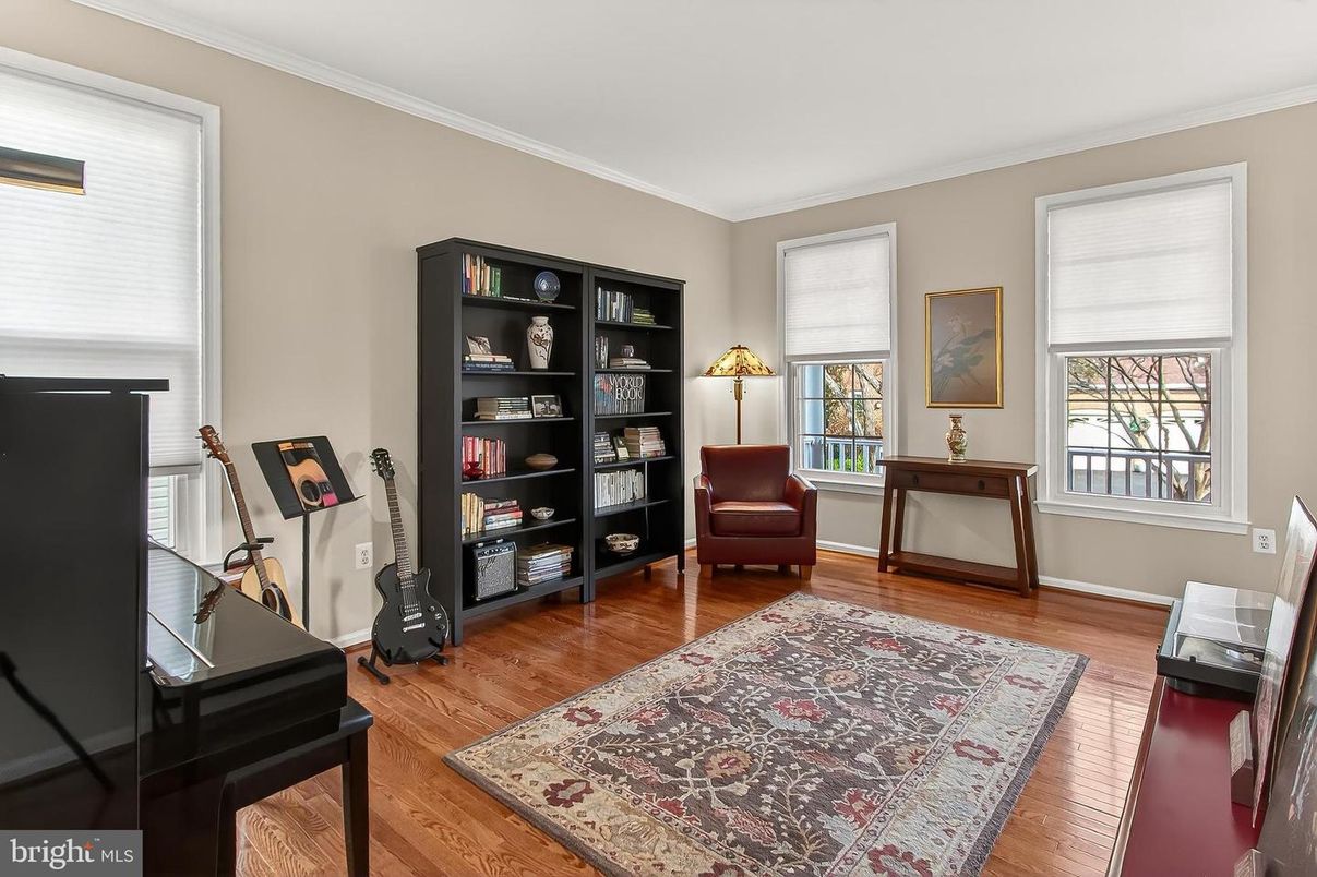 Home Office, Interior, Wood Texture Flooring