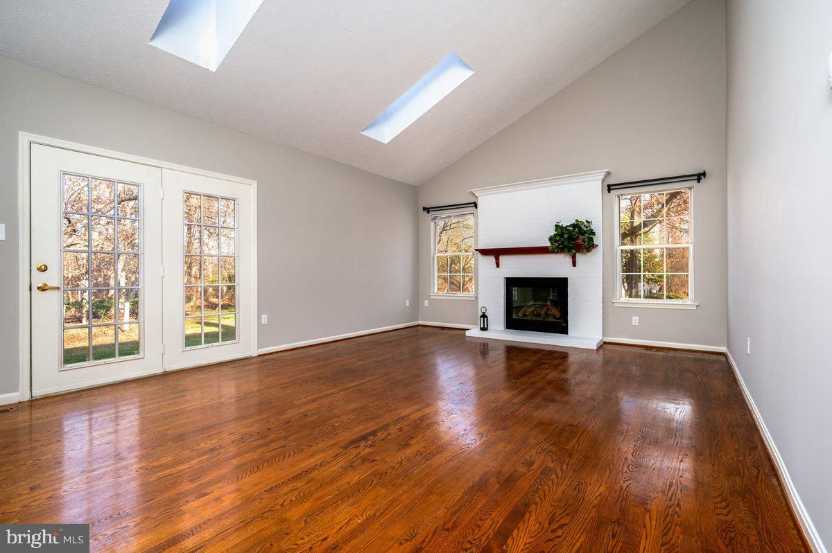 Empty room, Fireplace, Interior, Wood Texture Flooring