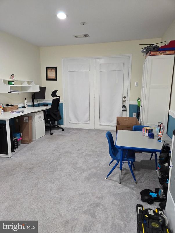 Home Office, Interior, Recessed Lighting