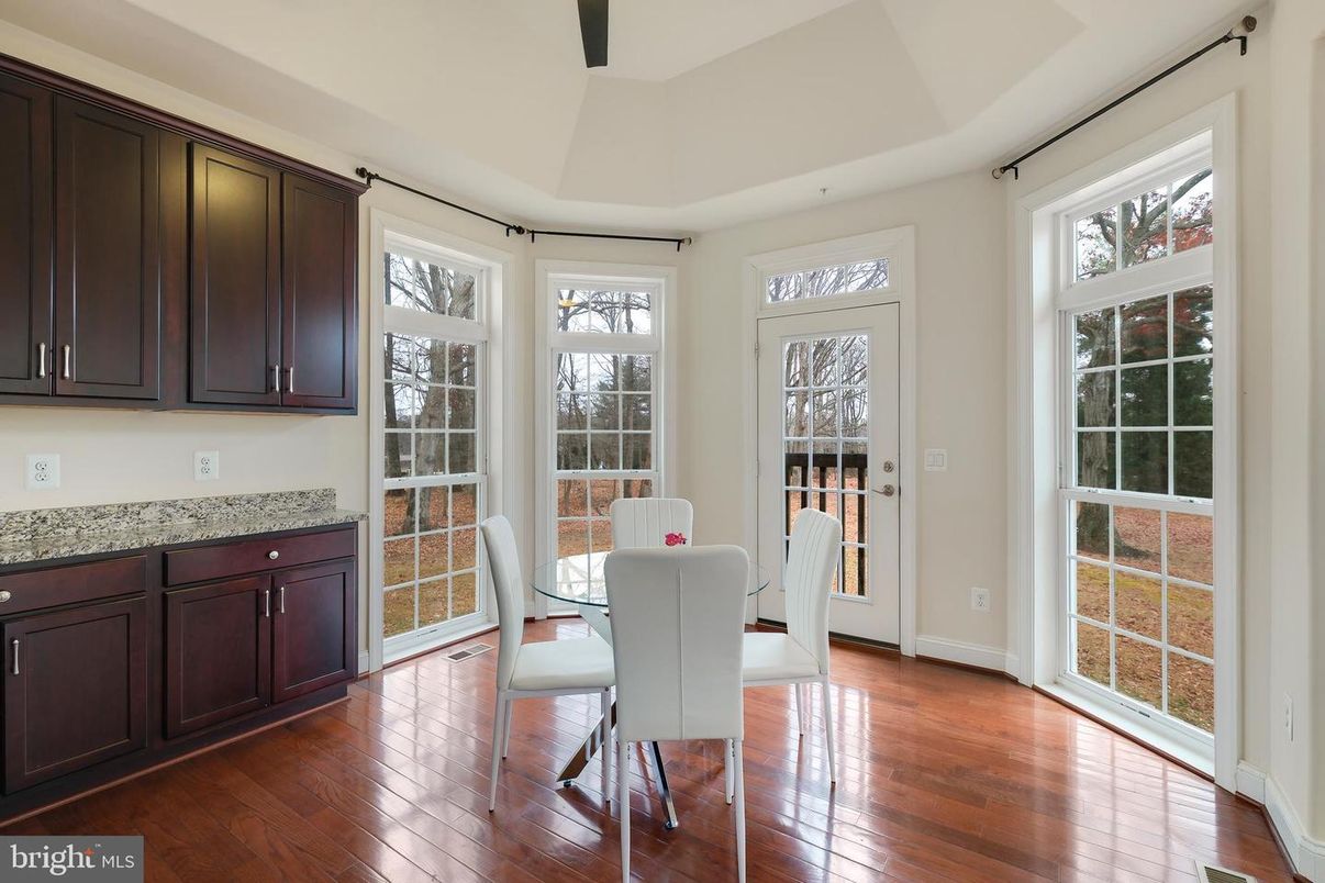 Dining room, Interior, Wood Texture Flooring