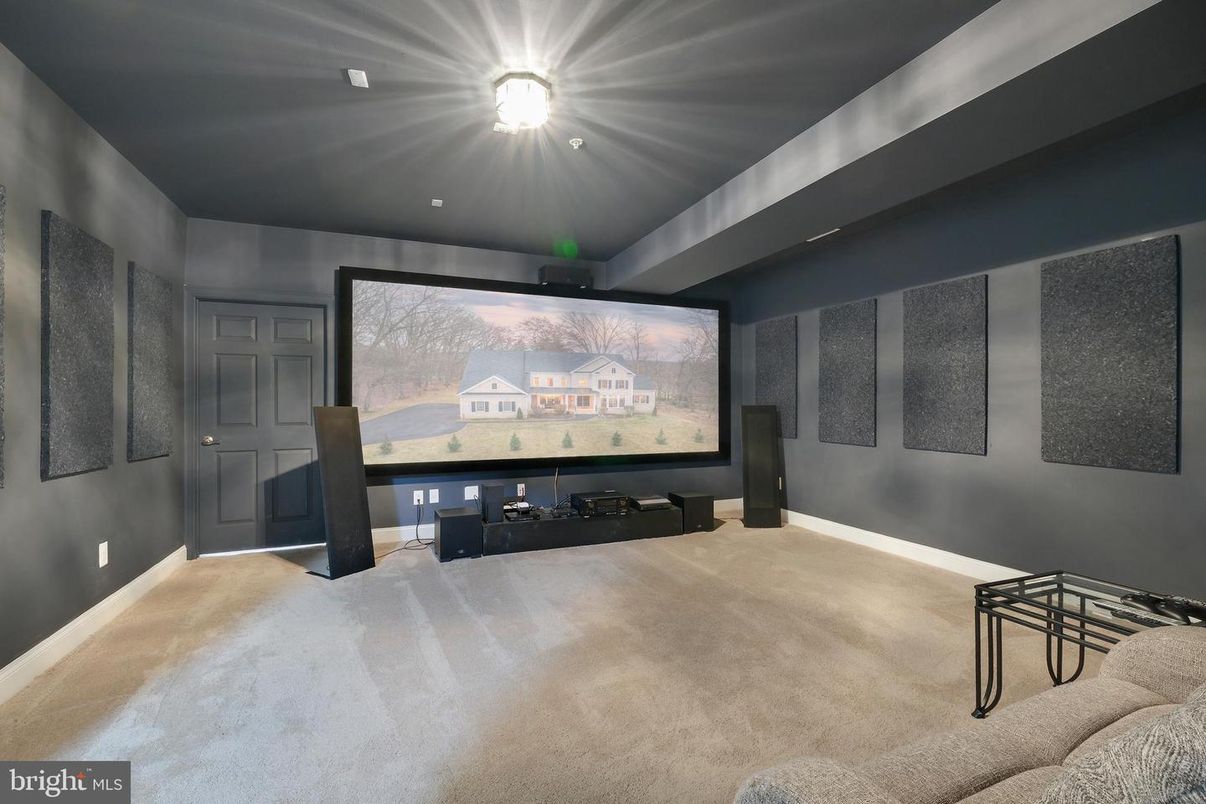 Interior, Projection Screen, Theatre Room