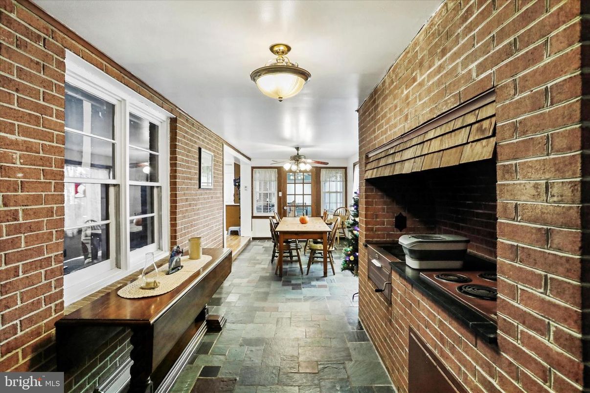 Dining room, Interior, Stone Walls