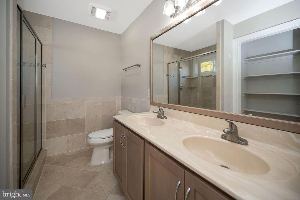 Bathroom, Dual Sink Vanities, Glass Shower, Interior