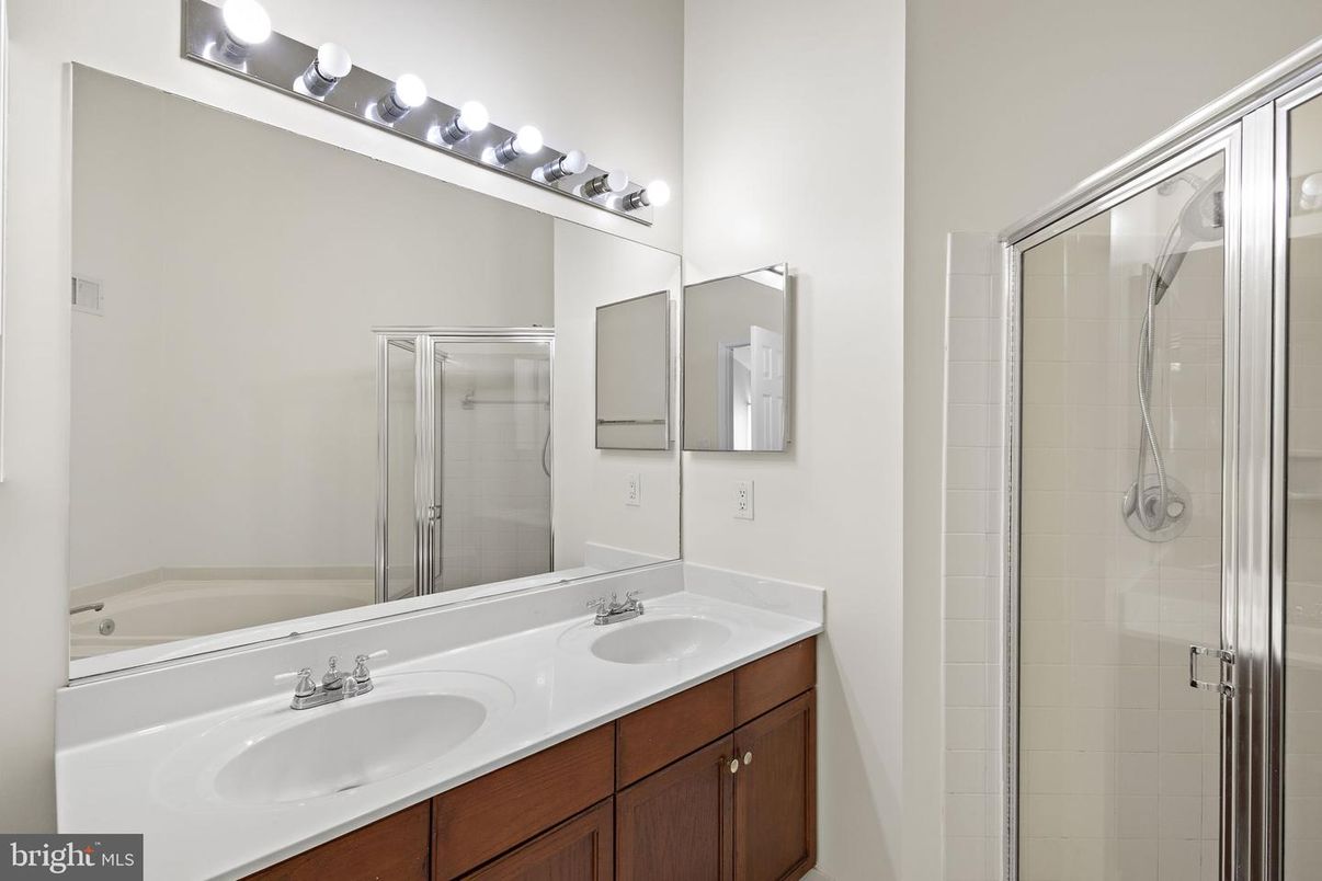 Bathroom, Dual Sink Vanities, Glass Shower, Interior