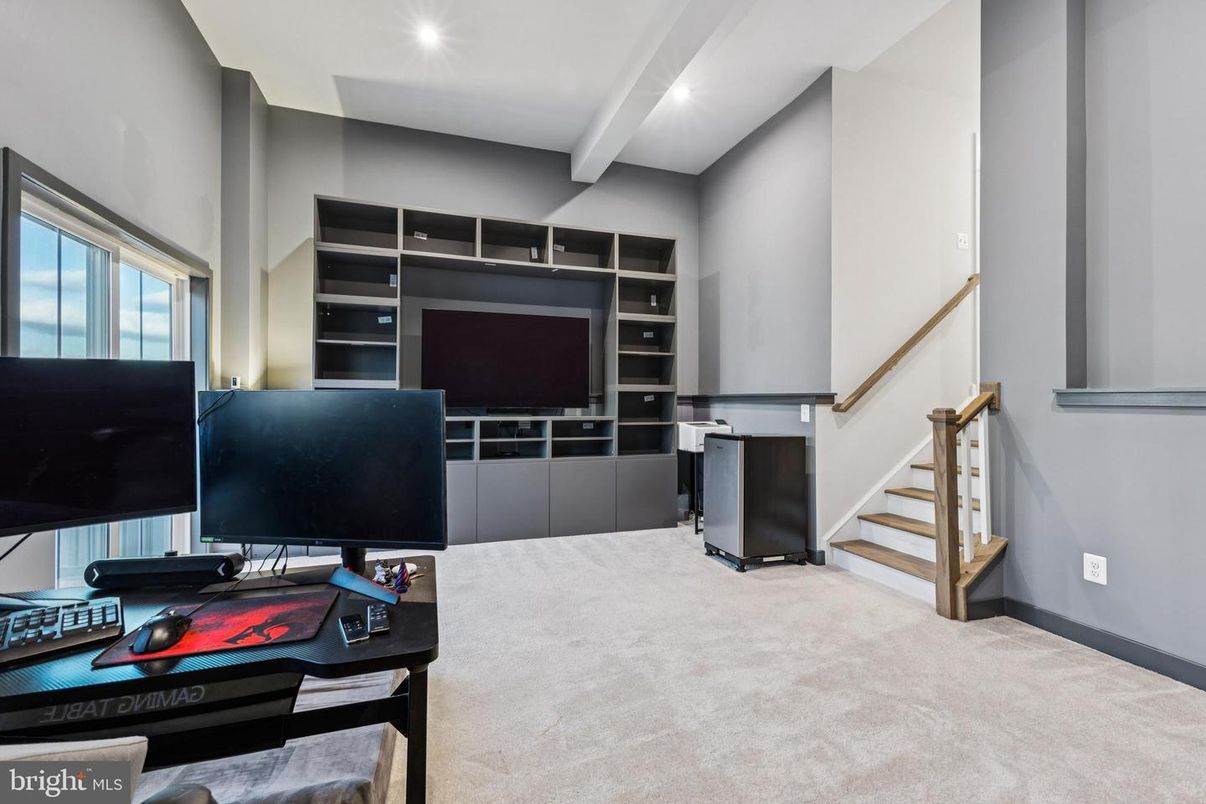 Home Office, Interior, Recessed Lighting