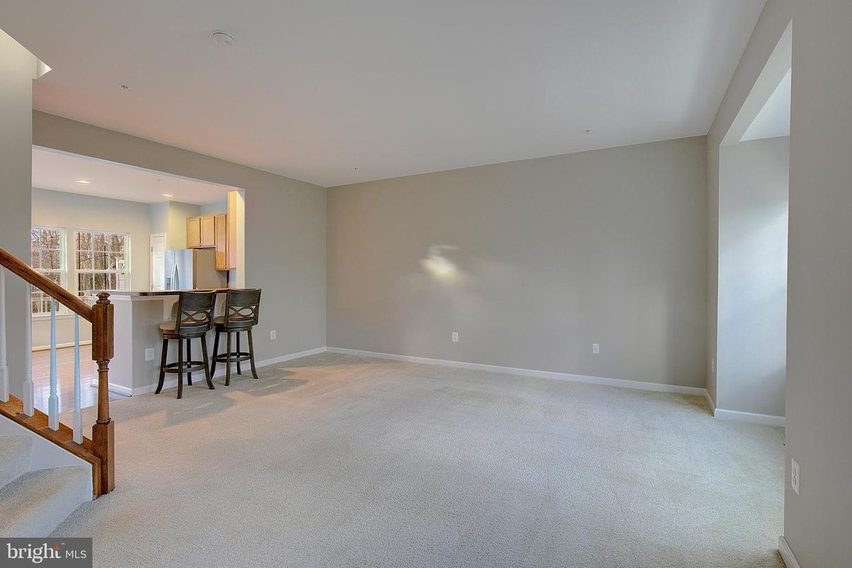 Empty room, Interior, Kitchen, Recessed Lighting