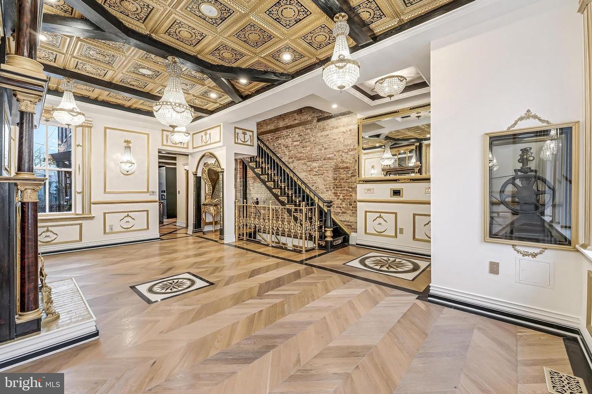 Chandelier, Interior, Pendant Lights, Recessed Lighting, Wood Texture Flooring