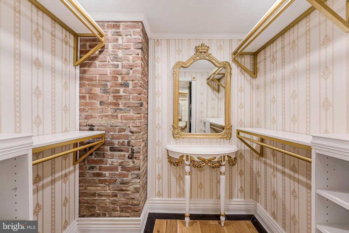 Interior, Stone Walls, Wood Texture Flooring