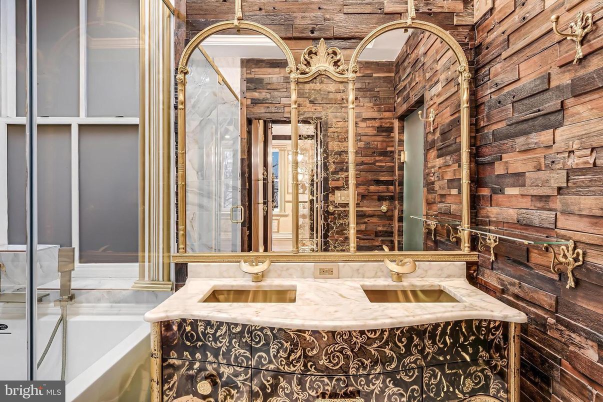 Bathroom, Interior, Wooden Walls