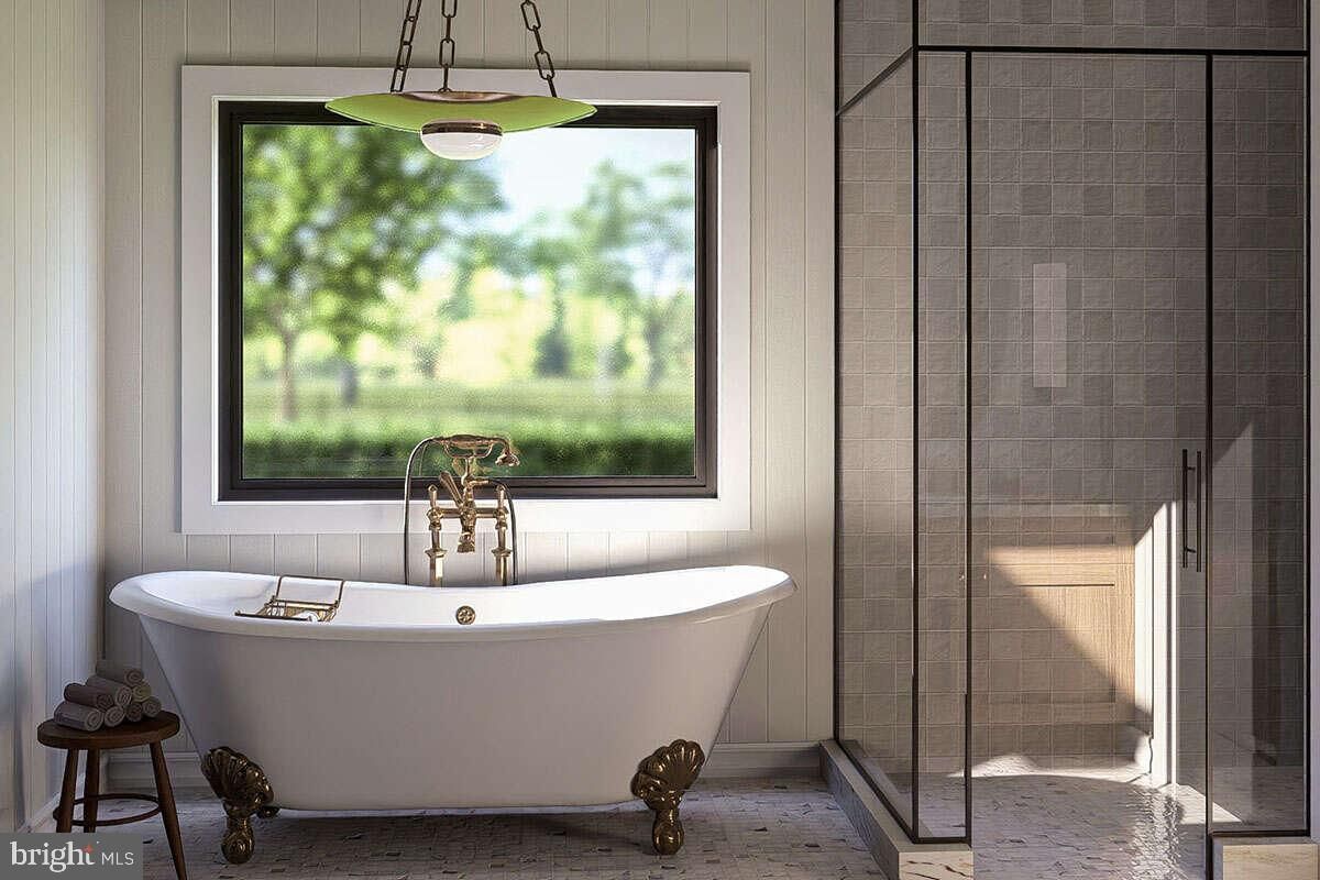 Bathroom, Free Standing Baths, Glass Shower, Interior