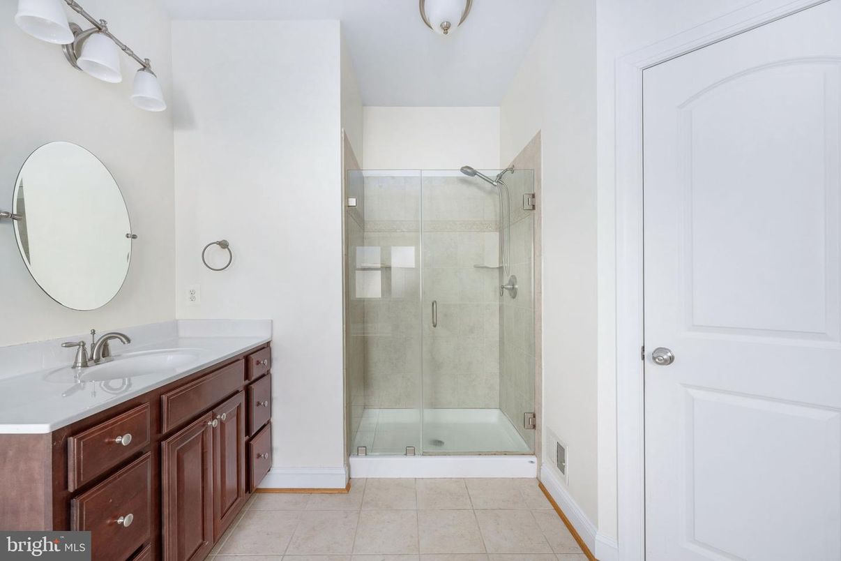 Bathroom, Dual Sink Vanities, Glass Shower, Interior