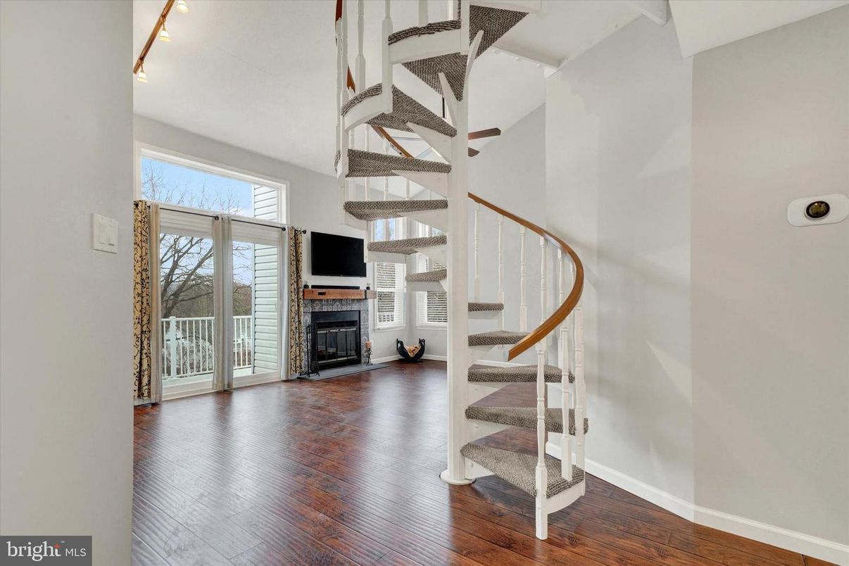 Fireplace, Interior, Wood Texture Flooring