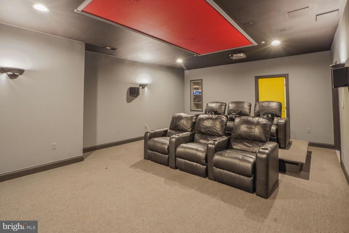 Home Theatre Room, Interior, Recessed Lighting, Theatre Room