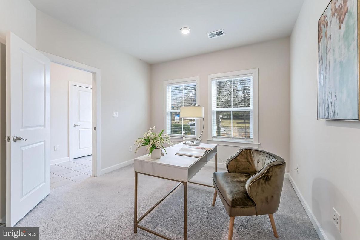 Home Office, Interior, Recessed Lighting