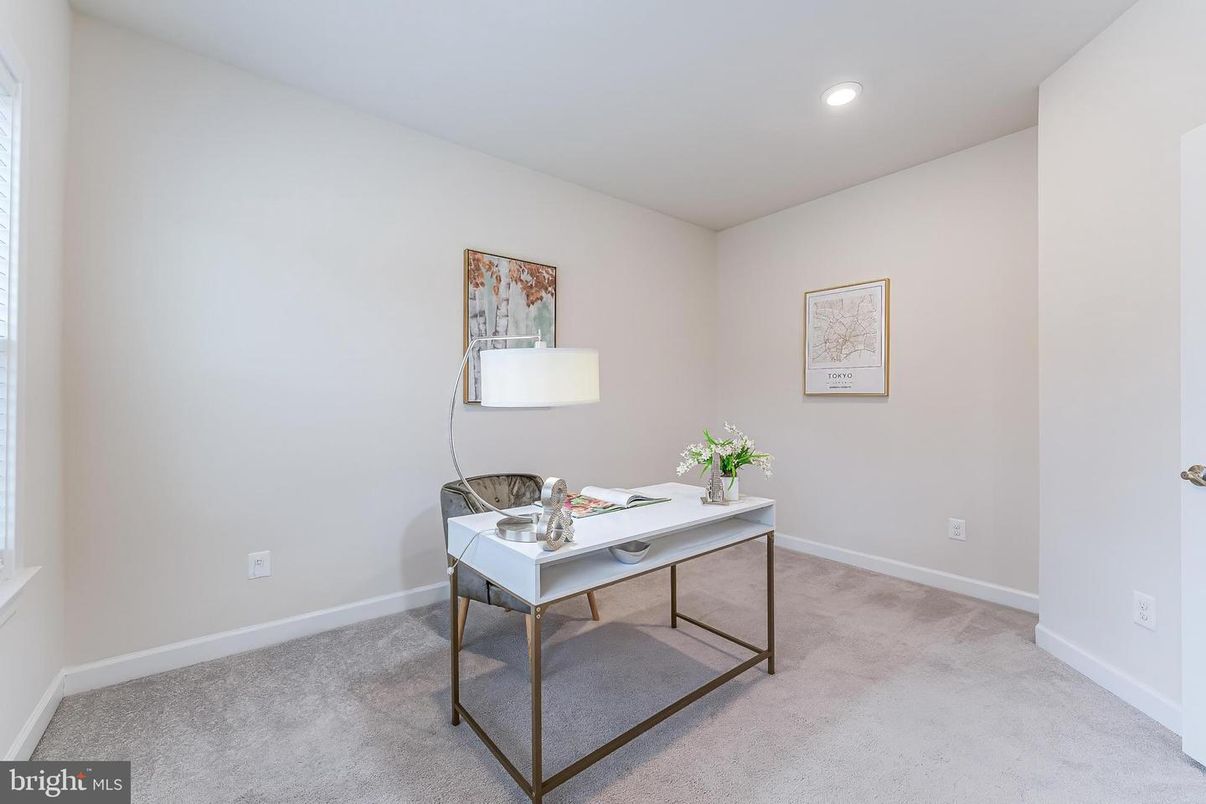 Home Office, Interior, Recessed Lighting